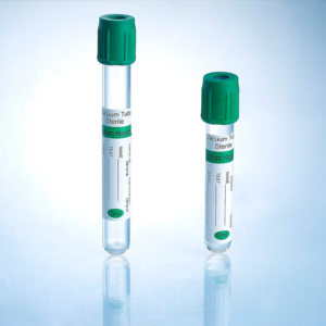 Tubos de Recolección de Sangre - Tubo Tapa Verde (Heparina), 5ml